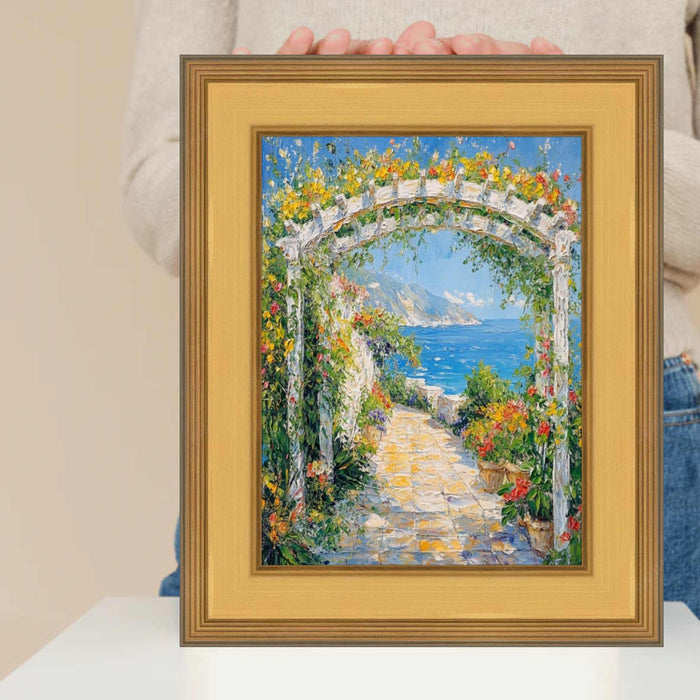 32x48 Frame Wide Gold Leaf Flat Panel Picture Frame