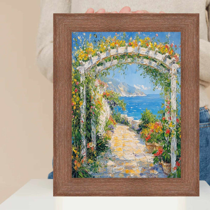 36x36 Frame Rust Brown Grain Barnwood Picture Frame