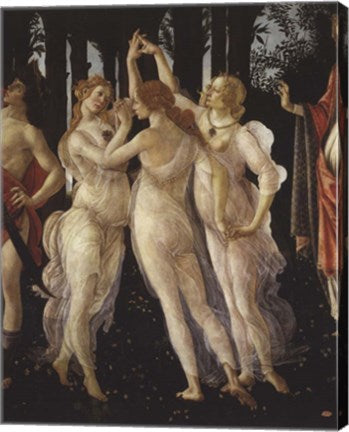 La Primavera (Spring) Detail of Three Graces by Sandro Botticelli