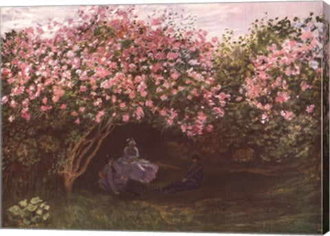 Resting under the Lilacs by Claude Monet