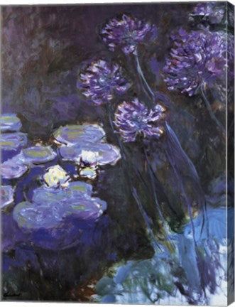 Waterlillies and Agapanthus by Claude Monet
