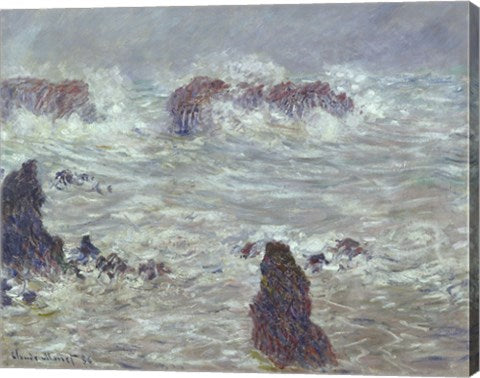 Storm, off the Coast of Belle-Ile, 1886 by Claude Monet