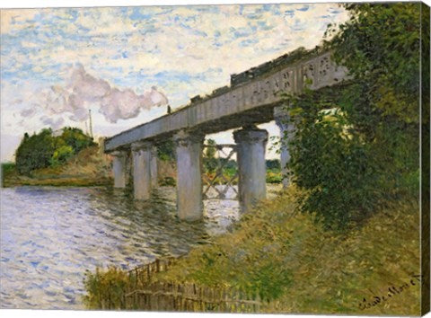The Railway Bridge at Argenteuil, c.1873-4 by Claude Monet