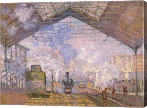 The Gare St. Lazare, 1877 by Claude Monet