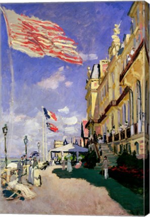 The Hotel des Roches Noires at Trouville, 1870 by Claude Monet