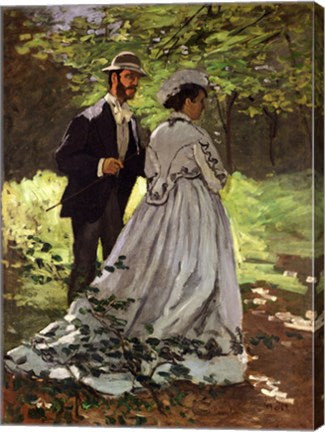 The Promenaders, or Bazille and Camille, 1865 by Claude Monet