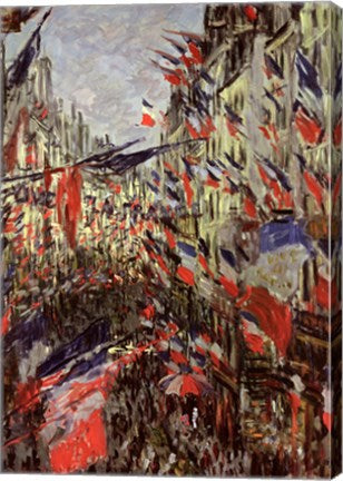 The Rue Saint-Denis, Celebration of June 30, 1878 by Claude Monet