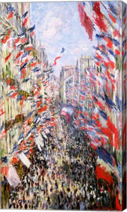 The Rue Montorgueil, Paris, Celebration of June 30, 1878 by Claude Monet
