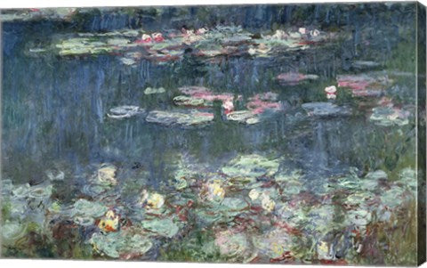 Waterlilies: Green Reflections, 1914-18 (detail) by Claude Monet