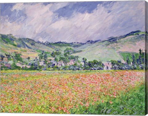 The Poppy Field near Giverny, 1885 by Claude Monet