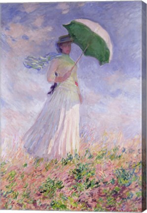 Woman with a Parasol turned to the Right, 1886 by Claude Monet