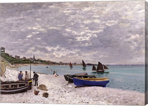 The Beach at Sainte-Adresse, 1867 by Claude Monet