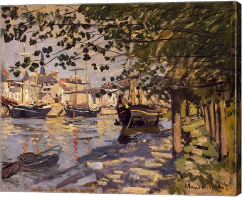 Seine at Rouen, 1872 by Claude Monet