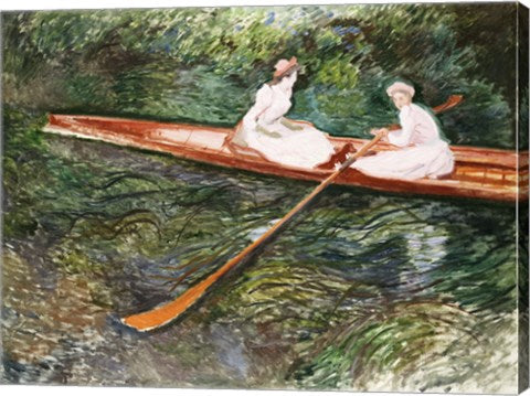 The Pink Rowing Boat by Claude Monet