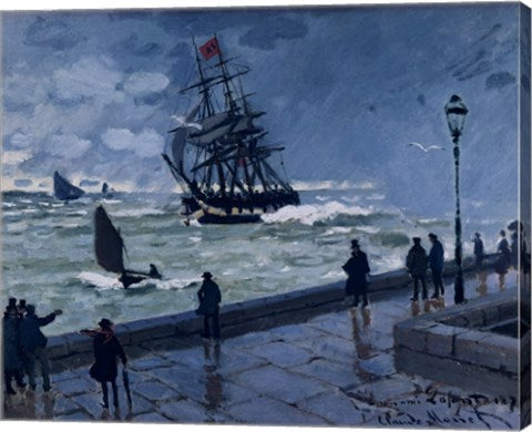 The Jetty at Le Havre, Bad Weather, 1870 by Claude Monet