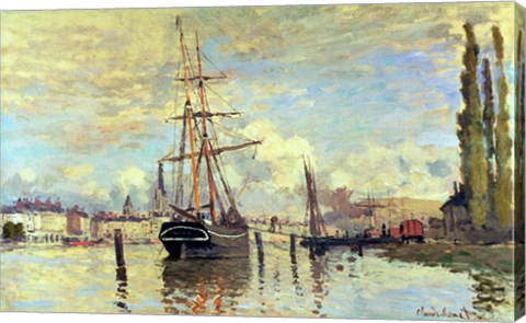 The Seine at Rouen, 1872 by Claude Monet