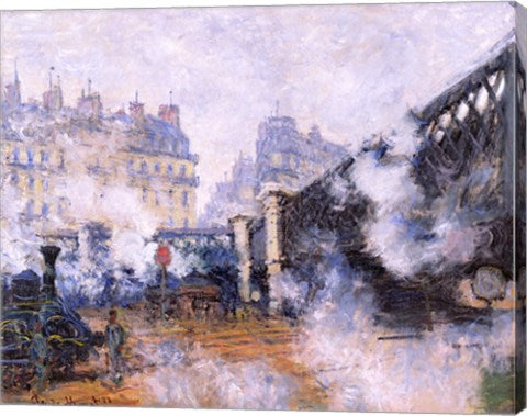 The Pont de l'Europe, Gare Saint-Lazare, 1877 by Claude Monet