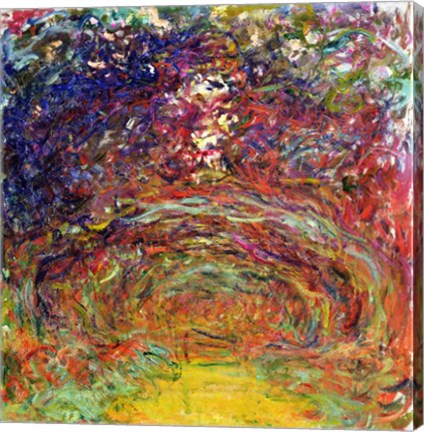 The Rose Path at Giverny, 1920-22 by Claude Monet