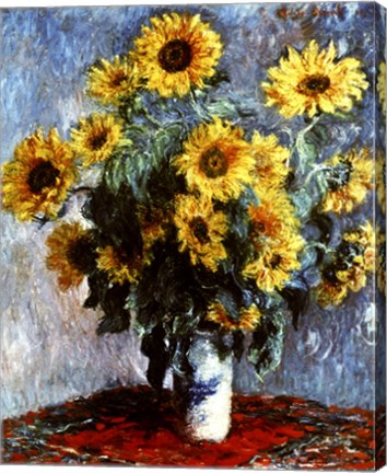 Still life with Sunflowers, 1880 by Claude Monet