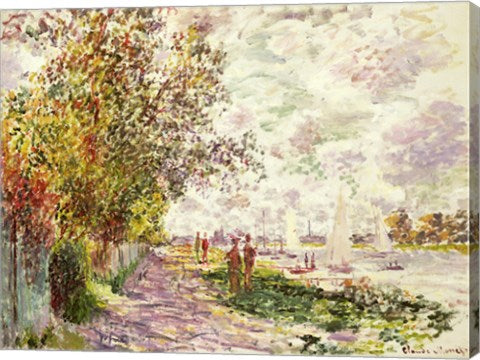 The Riverbank at Gennevilliers, c.1875 by Claude Monet