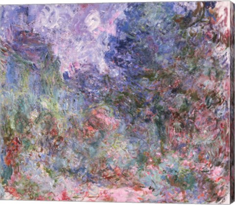 The House at Giverny Viewed from the Rose Garden, 1922-24 by Claude Monet