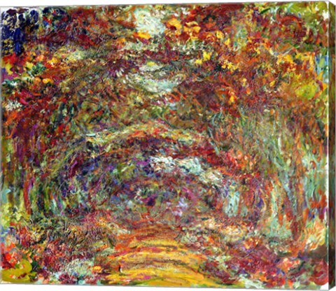 The Rose Path, Giverny, 1920-22 by Claude Monet