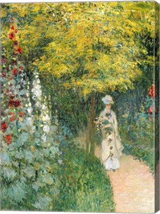 Rose Garden, 1876 by Claude Monet