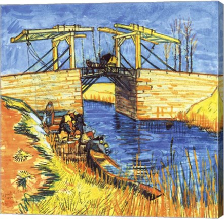 Le Pont de Langlois a Arles, 1888 by Vincent Van Gogh