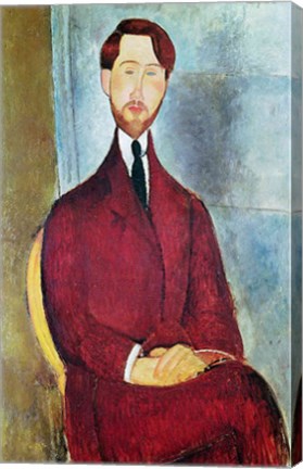 Leopold Zborowski, 1917 by Amedeo Modigliani