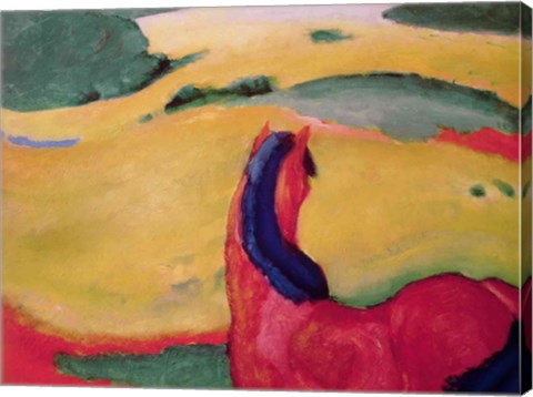 Horse in a landscape, 1910 by Franz Marc