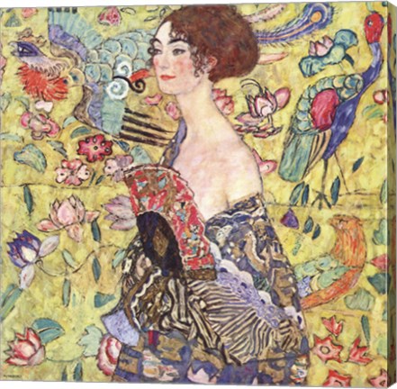 Lady with Fan by Gustav Klimt