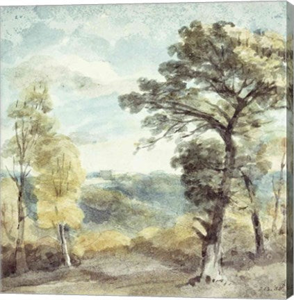 Landscape with Trees and a Distant Mansion by John Constable