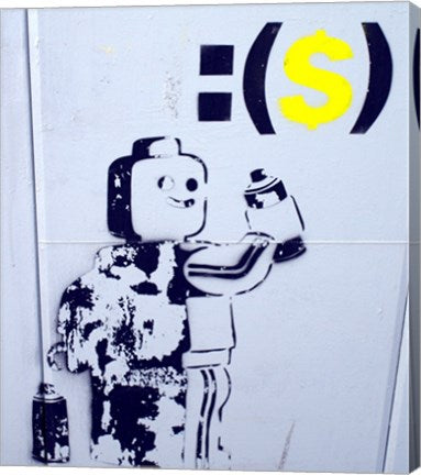 Leggo Man Graffiti - Israel