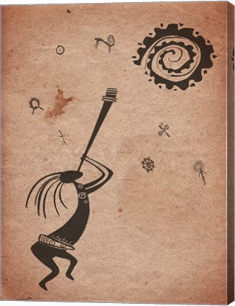 Kokopelli Playing Under the Sun