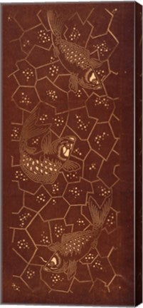 Katagami stencil with fish
