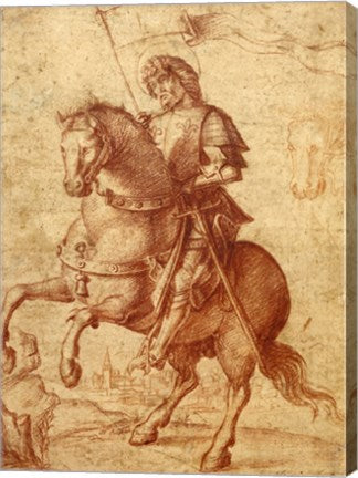 A Saint on Horseback by Giovanni Battista