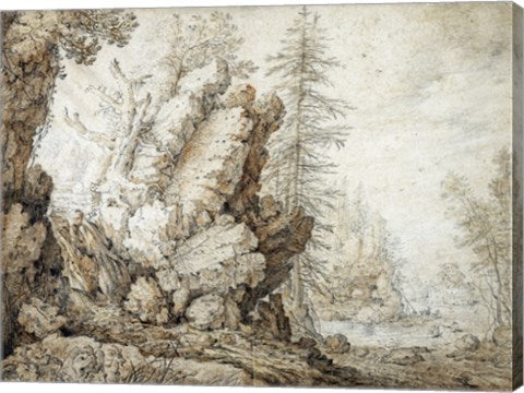 Landscape with Waterfall by Roelandt Savery