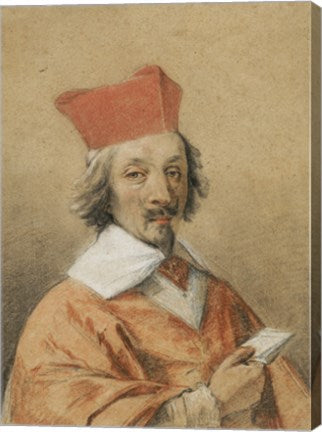 Portrait of Armand-Jean du Plessis, Cardinal de Richelieu by Simon Vouet