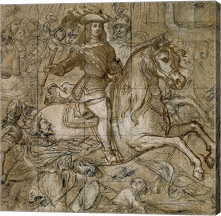 Equestrian Portrait of Don Juan Jose of Austria by Jose Ximenez Donoso