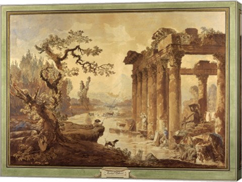 Landscape with Ruins by Hubert Robert