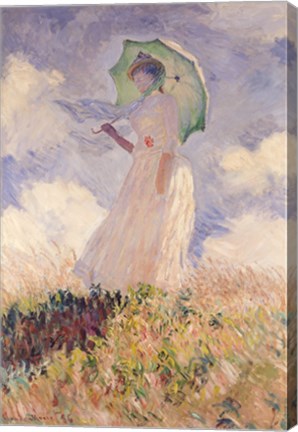 Woman with Parasol turned to the Left, 1886 by Claude Monet