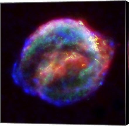 Kepler's Supernova Remnant In Visible, X-Ray and Infrared Light by NASA, ESA, STScl