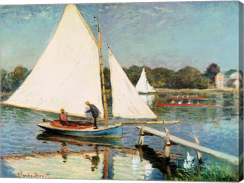 Sailing at Argenteuil, c.1874 by Claude Monet