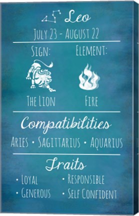 Leo Zodiac Sign by Veruca Salt