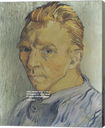 At the Beginning - Van Gogh Quote 2 by Quote Master