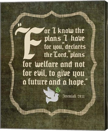 Jeremiah 29:11 For I know the Plans I have for You (White Dove) by Inspire Me