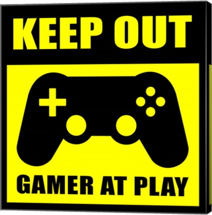 Keep Out Gamers At Play by Color Me Happy