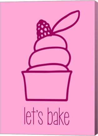 Let's Bake - Dessert III Pink by Color Me Happy