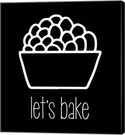 Let's Bake - Dessert II Black by Color Me Happy