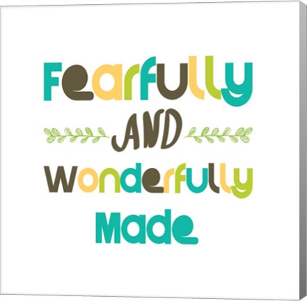 Fearfully and Wonderfully Made - Blue and Brown by Color Me Happy